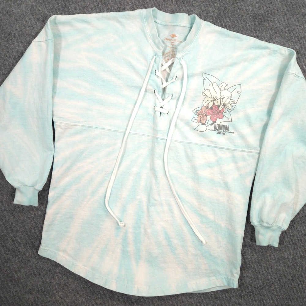 Disney Cruise Line Spirit‎ Jersey Womens XS Blue 2018 Bermuda Inaugural Voyages